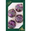 Christmas by Krebs 4ct Magenta Purple and Gold Glitterlace 2-Finish Christmas Ball Ornaments 2.5" (67mm) -Christmas Ornaments Sales GUEST 01ae728d 0eed 46dd a8ed abcdfa4dc562