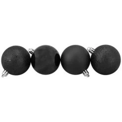 Northlight 60ct Shatterproof 4-Finish Christmas Ball Ornament Set 2.5" - Black -Christmas Ornaments Sales GUEST 0252ab8c bb26 4594 a4c3 7efa2513df85