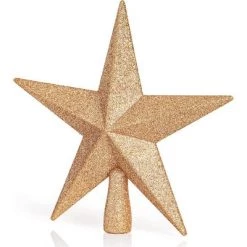 Ornativity Glitter Star Tree Topper - Champagne - 8