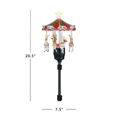 Mr Christmas Mr. Christmas Animated LED Carousel Christmas Tree Topper 5 Mr Christmas Mr. Christmas Animated LED Carousel Christmas Tree Topper - Image 3