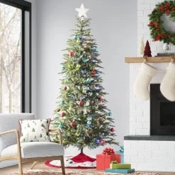 10" Pre-lit LED Iridescent Tinsel Star Christmas Tree Topper - Wondershop™