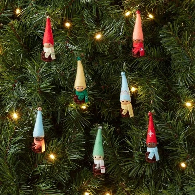 Fabric and Pinecone Elves Christmas Tree Ornament Set 10pc Assorted - Wondershop™ 3 Fabric and Pinecone Elves Christmas Tree Ornament Set 10pc Assorted - Wondershop™
