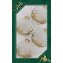 Christmas By Krebs - 67mm/2.625" Decorated Glass Balls Ornaments [4 Pieces] -Christmas Ornaments Sales GUEST 08b5d33f edc4 435a b7f4 cdc9d7accece