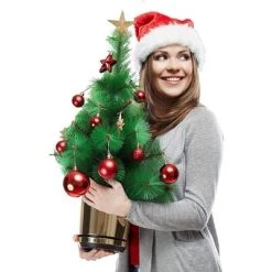 Ornativity Glitter Star Tree Topper - Christmas Decorative Holiday Bethlehem Star Ornament