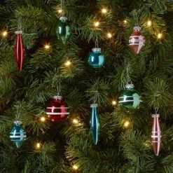 Glass Christmas Tree Ornament Set 21pc Brights - Wondershop™