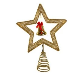 Kurt S. Adler Kurt Adler 12-Inch 45-Light Gold Star Tree Topper with Bell 12 Kurt S. Adler Kurt Adler 12-Inch 45-Light Gold Star Tree Topper with Bell -Christmas Ornaments Sales GUEST 102c9889 1748 45a0 a178 eeaed162b7b5