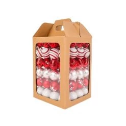 National Tree Company First Traditions Christmas Tree Ornaments, Red and White Ball Assortment, Set of 96 -Christmas Ornaments Sales GUEST 1158e0f5 d4ef 4ed8 b477 9c45466ad430
