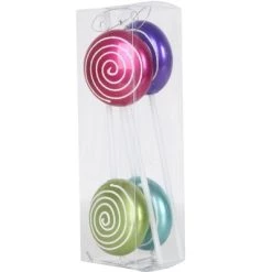 Vickerman 10" Irid Swirl Candy Lollipop Ornament 4/Pk -Christmas Ornaments Sales GUEST 138d11cd 08bf 4864 b0db 45c0bfee2ce9