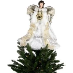 Northlight 18" White and Silver Angel Christmas Tree Topper, Unlit -Christmas Ornaments Sales GUEST 1431497b 8a82 4efb 896b 30eb4f96652c