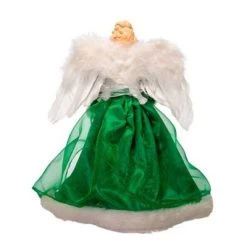 Kurt S. Adler 16" Lighted Irish Angel Christmas Tree Topper