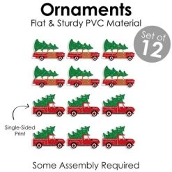 Big Dot of Happiness Merry Little Christmas Tree - Red Truck and Car Christmas Party Decorations - Christmas Tree Ornaments - Set of 12 -Christmas Ornaments Sales GUEST 19f17fe5 3c1c 4496 a328 246c24e9ae6b