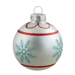 Northlight 4ct Silver and Blue Snowflake Glass Ball Christmas Ornament 2.75" (70mm) 11 Northlight 4ct Silver and Blue Snowflake Glass Ball Christmas Ornament 2.75" (70mm) -Christmas Ornaments Sales GUEST 1ace7ae8 aa8c 48af 84fb ed572e88869d