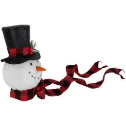 Northlight 12" Plush Snowman in Top Hat Christmas Tree Topper -Christmas Ornaments Sales GUEST 1ea52a2c 6564 4293 b3b8 a83e7ce0b526