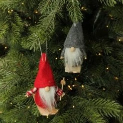 Northlight Set of 2 Red and Gray Skiing Gnomes Christmas Ornaments 5" -Christmas Ornaments Sales GUEST 1fdf099c 40b2 444e a1c5 6afb7e728d60
