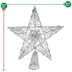 Ornativity Silver Star Tree Topper - Silver -Christmas Ornaments Sales GUEST 200e19cc 6b75 4a23 9f89 f7d3325d8d6a
