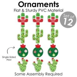 Big Dot of Happiness Merry Cactus - Christmas Cactus Party Decorations - Christmas Tree Ornaments - Set of 12 -Christmas Ornaments Sales GUEST 202befa0 1411 4834 ba03 6d99b6147d51