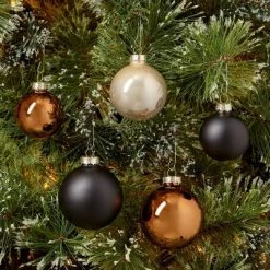 42ct Round Glass Christmas Tree Ornament Set - Wondershop™ Brights