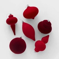 Flocked Finial Christmas Tree Ornament Set 6pc - Wondershop™ Pink -Christmas Ornaments Sales GUEST 24385115 ced2 45f9 aa3c 94a29349c726