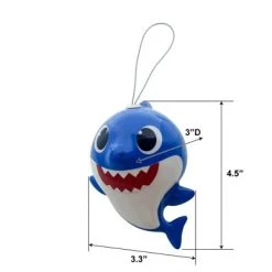 Baby Shark Christmas Tree Ornament Set, Pack of 3