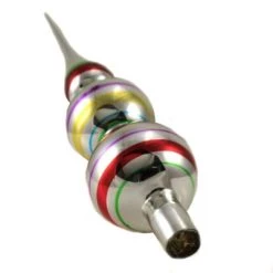 Kurt S. Adler Tree Topper Finial 13.0" Early Years Glass Tree Topper Silver The Early Years - Tree Toppers