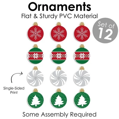 Big Dot of Happiness Ornaments - Holiday and Christmas Party Decorations - Christmas Tree Ornaments - Set of 12 5 Big Dot of Happiness Ornaments - Holiday and Christmas Party Decorations - Christmas Tree Ornaments - Set of 12 - Image 3