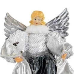 Northlight 12" Slate and Metallic Silver Sequined Angel Christmas Tree Topper, Unlit 14 Northlight 12" Slate and Metallic Silver Sequined Angel Christmas Tree Topper, Unlit -Christmas Ornaments Sales GUEST 2c478016 2214 4d28 9b3c ad33aad49d3e