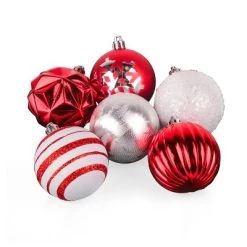 National Tree Company First Traditions Christmas Tree Ornaments, Red and White Ball Assortment, Set of 96 -Christmas Ornaments Sales GUEST 2d48d8eb acd3 44b8 b7cd 5fb378a25350