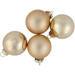 Northlight 10pc Shiny and Matte Glass Ball Christmas Ornament Set 1.75" - Champagne Gold -Christmas Ornaments Sales GUEST 2dd2f65e 2423 4b59 b311 269771258814