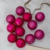 Northlight 12ct Magenta Pink 4-Finish Shatterproof Christmas Ball Ornaments 4" (100mm) -Christmas Ornaments Sales GUEST 2f6f95a7 07fa 4a0b 8663 4b927381cea8