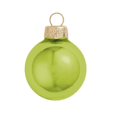 Northlight 8ct Shiny Soft Yellow Glass Ball Christmas Ornaments 3.25" (80mm) 3 Northlight 8ct Shiny Soft Yellow Glass Ball Christmas Ornaments 3.25" (80mm)