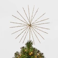 14in 70Lit Twinkling Starburst Spikes Christmas Tree Topper - Wondershop™