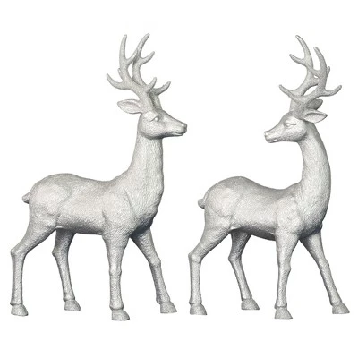 Vickerman Deer Christmas Ornament Set 5 Vickerman Deer Christmas Ornament Set - Image 3