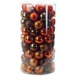 Northlight 100ct Shatterproof 3-Finish Christmas Ball Ornament Set 2.5" - Brown/Orange 5 Northlight 100ct Shatterproof 3-Finish Christmas Ball Ornament Set 2.5" - Brown/Orange -Christmas Ornaments Sales GUEST 381381ea c938 43a1 a5f6 7939ca5201f7