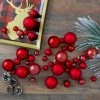 Northlight 40ct Shiny, Glitter and Matte Red Glass Ball Christmas Ornament Set 1"-2.5" -Christmas Ornaments Sales GUEST 3aa1aab6 6e22 41d9 ab32 d10098e6217e