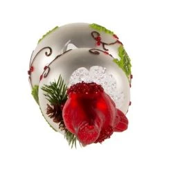 Kurt S. Adler Kurt Adler 12-Inch Glass Holly and Cardinal Tree Topper -Christmas Ornaments Sales GUEST 3d95005c b7d3 4537 96eb 2f66407c135d
