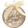 Melrose 4" Weathered All is Calm, All is Bright Glass Disc Christmas Ornament - Gold -Christmas Ornaments Sales GUEST 3dd7824b 26de 463f 88b3 ef92f9927cd9