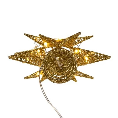 Kurt S. Adler Kurt Adler 11-Inch Pre-Lit Twinkling LED 60-Light Gold Starburst Tree Topper 7 Kurt S. Adler Kurt Adler 11-Inch Pre-Lit Twinkling LED 60-Light Gold Starburst Tree Topper - Image 5