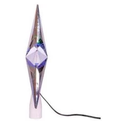 Kurt S. Adler 8.75" Silver "Merry Christmas" Star Tree Topper - Multi Colored