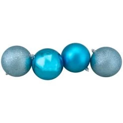 Northlight 32ct Turquoise Blue Shatterproof 4-Finish Christmas Ball Ornaments 3.25" (80mm) -Christmas Ornaments Sales GUEST 402a72b7 e527 4f1e b39a c7d86d498334 1