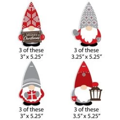 Big Dot of Happiness Christmas Gnomes - Holiday Party Decorations - Christmas Tree Ornaments - Set of 12 -Christmas Ornaments Sales GUEST 42826ec9 656f 4556 a5ea 994a23e744b9