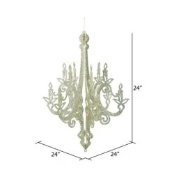 Vickerman Chandelier Glitter Ornament