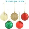 Sunnydaze Decor Sunnydaze Holly Jolly Assorted Shatterproof Plastic Christmas Ball Ornament Kit - 50ct -Christmas Ornaments Sales GUEST 44d30edb 269e 463f baca 02be893a9f48
