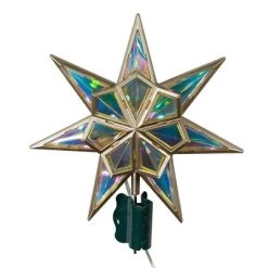 Kurt S. Adler Kurt Adler 11.5-Inch 21-Light 7 Point LED Iridescent Star Tree Topper