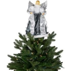 Northlight 12" Slate and Metallic Silver Sequined Angel Christmas Tree Topper, Unlit 15 Northlight 12" Slate and Metallic Silver Sequined Angel Christmas Tree Topper, Unlit -Christmas Ornaments Sales GUEST 479a0c33 5caa 4157 ba8c 2c44a27c21e8
