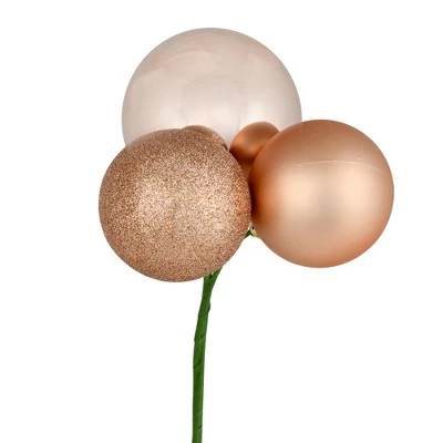 Vickerman 18" Ball Ornament Christmas Pick, 4 per Bag 19 Vickerman 18" Ball Ornament Christmas Pick, 4 per Bag - Image 17