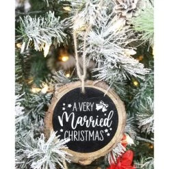 Auldhome Design-First Married Christmas Ornaments Set of 3