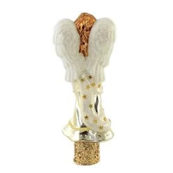 Blu Bom 7.0" Angel With Trumpet Tree Topper Finial Christmas Religious Wing - Tree Toppers