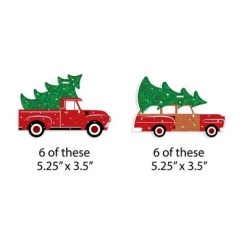 Big Dot of Happiness Merry Little Christmas Tree - Red Truck and Car Christmas Party Decorations - Christmas Tree Ornaments - Set of 12 -Christmas Ornaments Sales GUEST 5629d1ed 0098 4fe3 a6cd 3cc7b9c72a67