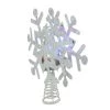 Northlight 12" Lighted White Snowflake Christmas Tree Topper - Multicolor Lights -Christmas Ornaments Sales GUEST 58350e74 77fe 4e22 9f12 cd3f453e7383