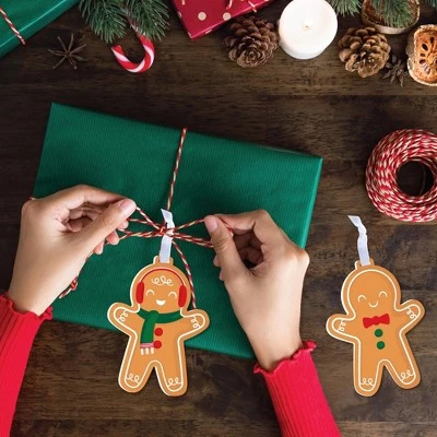 Big Dot of Happiness Gingerbread Christmas - Gingerbread Man Holiday Party Decorations - Christmas Tree Ornaments - Set of 12 4 Big Dot of Happiness Gingerbread Christmas - Gingerbread Man Holiday Party Decorations - Christmas Tree Ornaments - Set of 12 - Image 2